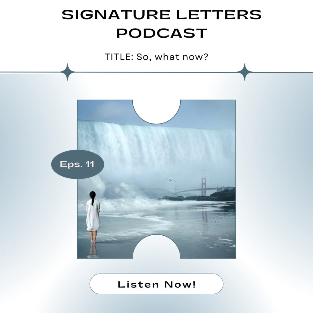 Signature secret letter - so what now